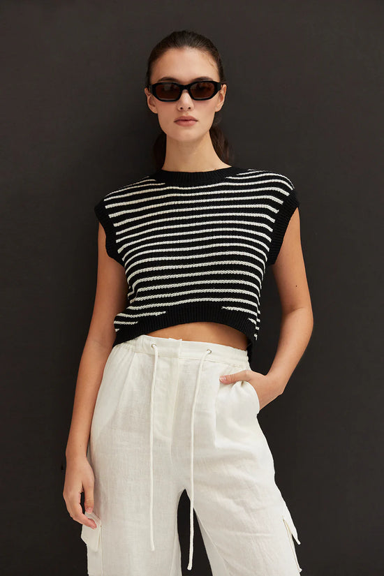 Serena Stripe Knit Top