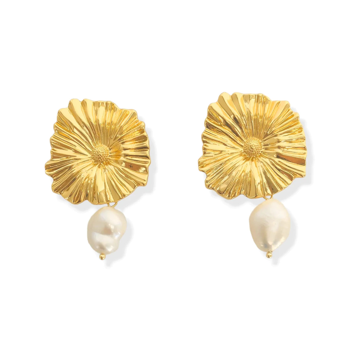 Gold Plated Dangle Earrings