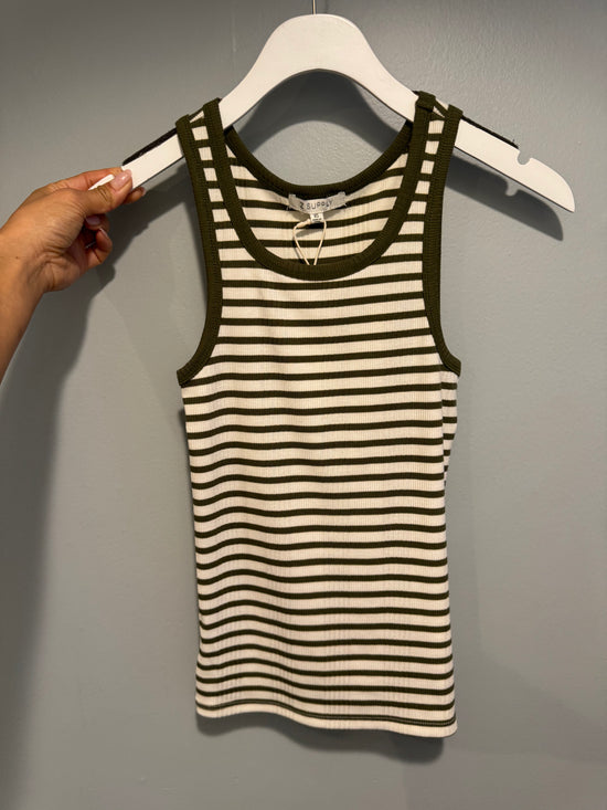 Classic Striped Scoop Tank