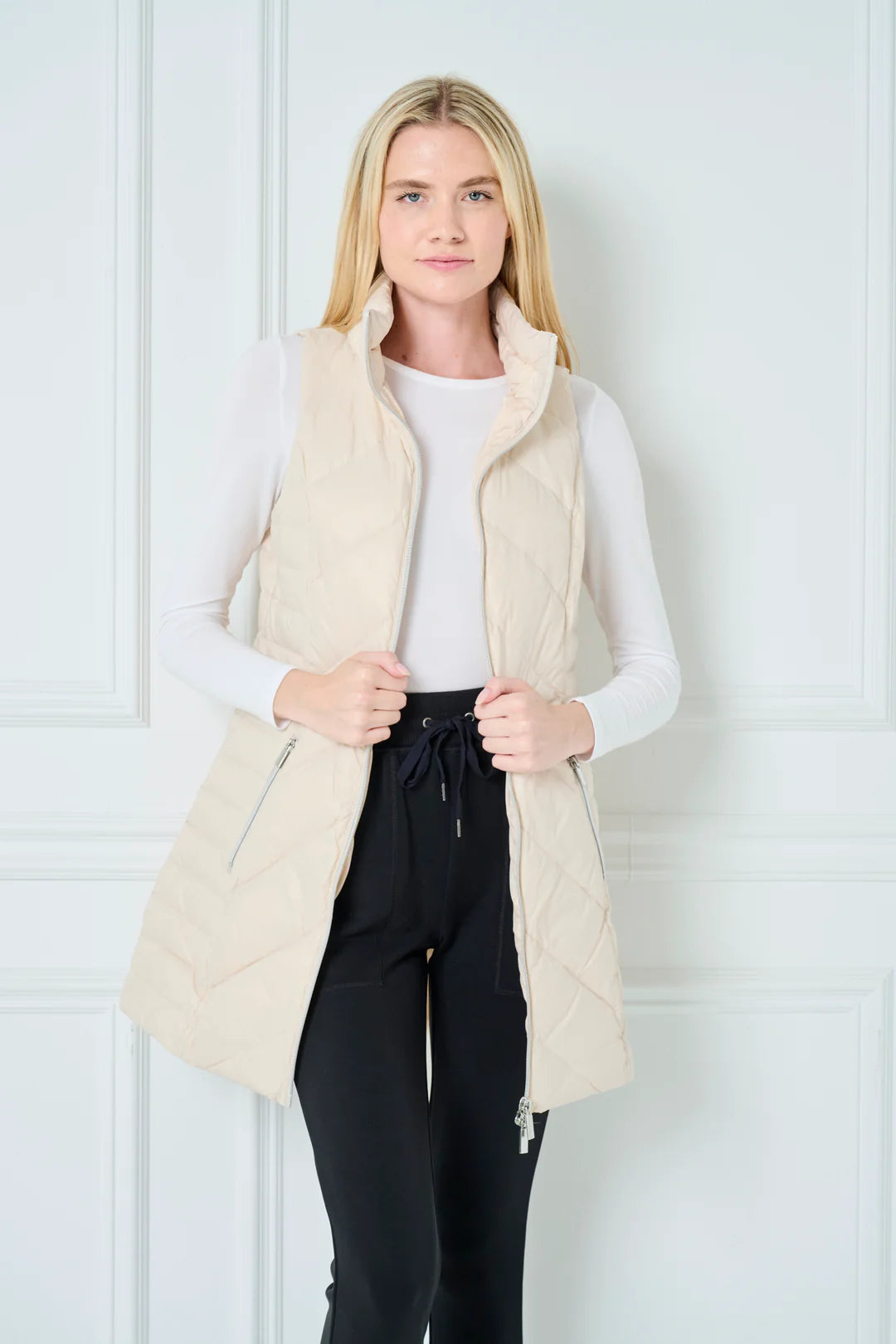 Chevron Quilted Vest