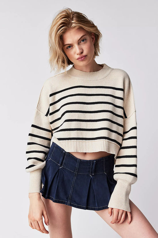 Stripe East Street Crop Sweater