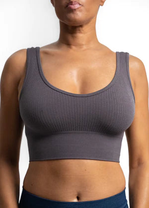 Ribbed V-Neck Brami