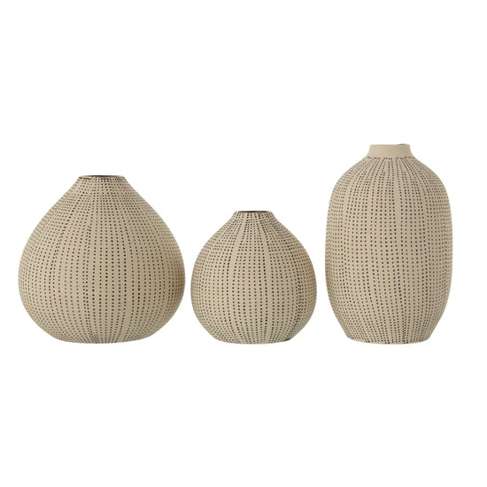 Stoneware Textured Vases