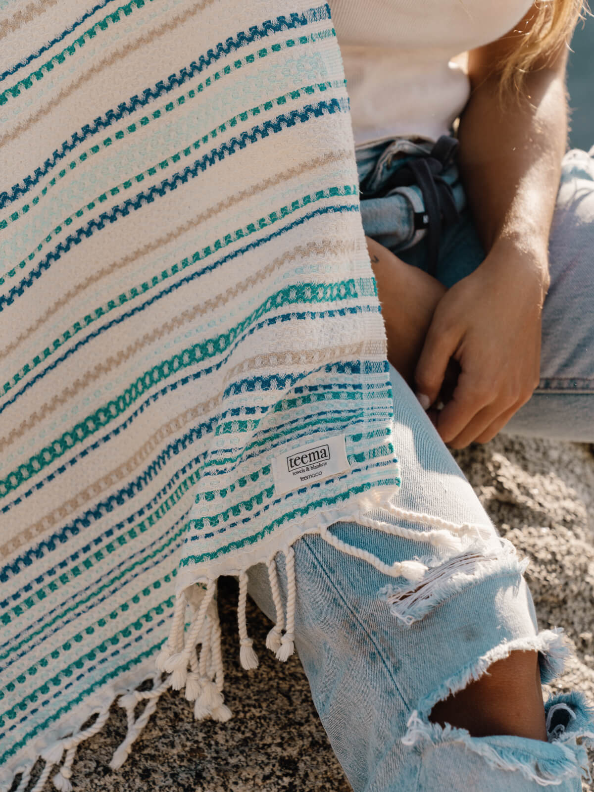 The Blue Shoreline Towel