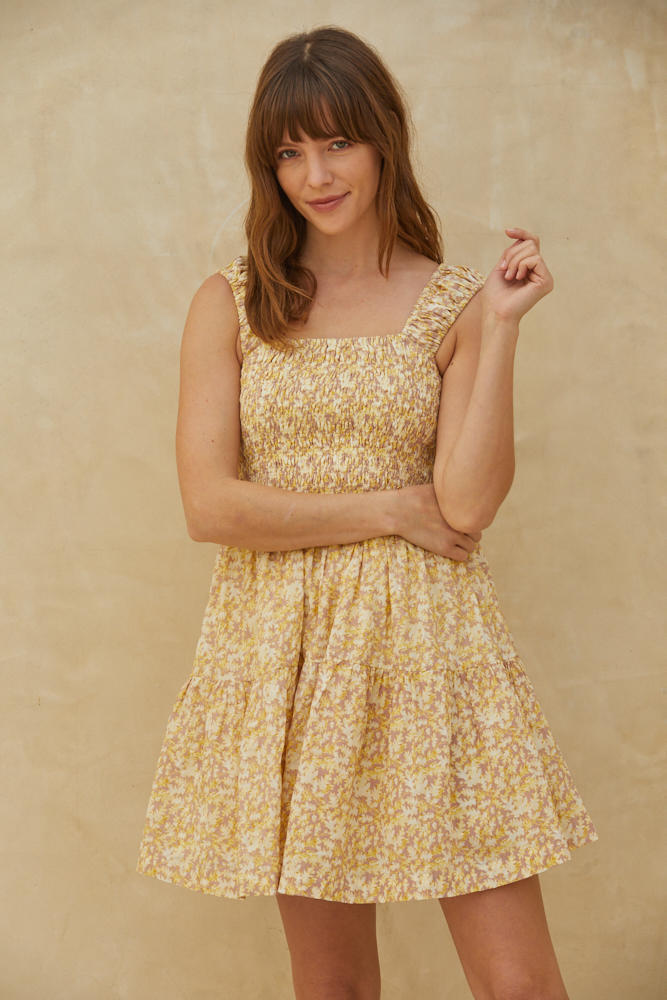 Free Falling Floral Dress