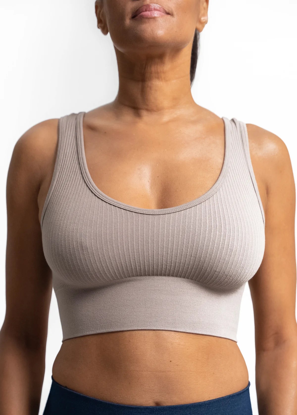 Ribbed V-Neck Brami