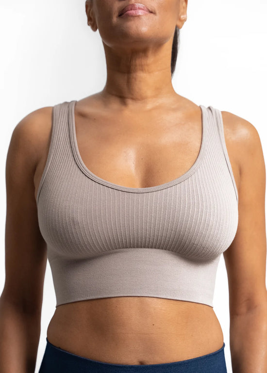 Ribbed V-Neck Brami