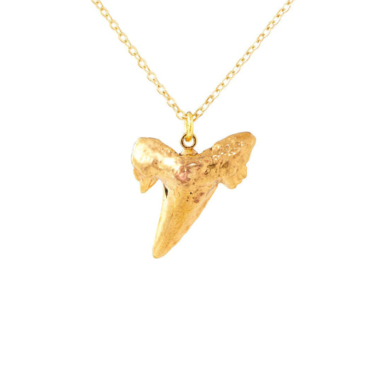 Small Pendant Matte Gold Necklace