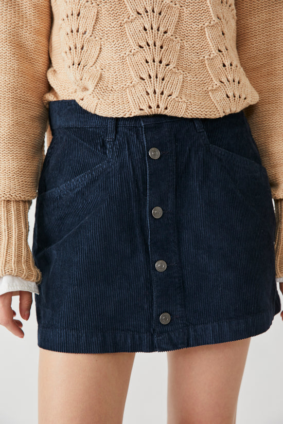 Ray Cord Mini Skirt