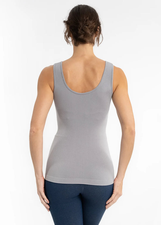 Ribbed V/Scoop Nk Tank